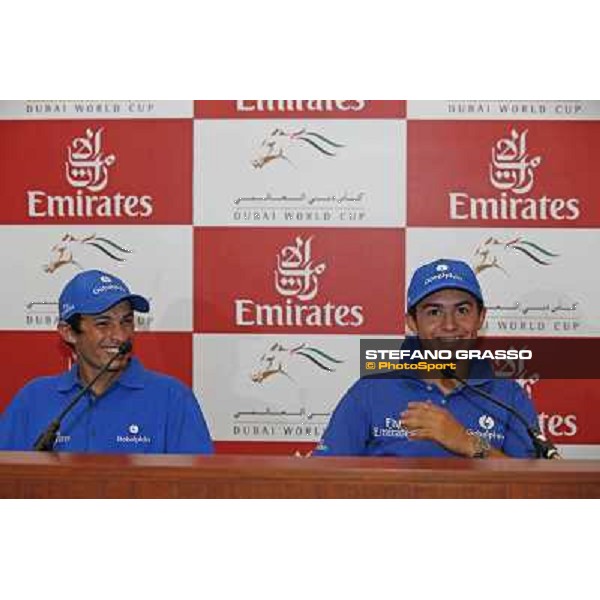 breakfast with the stars - Mickael Barzalona and Silvestre De Sousa Dubai - Meydan racecourse,27th march 2014 ph.Stefano Grasso