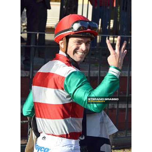 Poker of victories for Umberto Rispoli Rome, Capannelle racecourse,30th march 2014 ph.Daniele Incollu/Grasso
