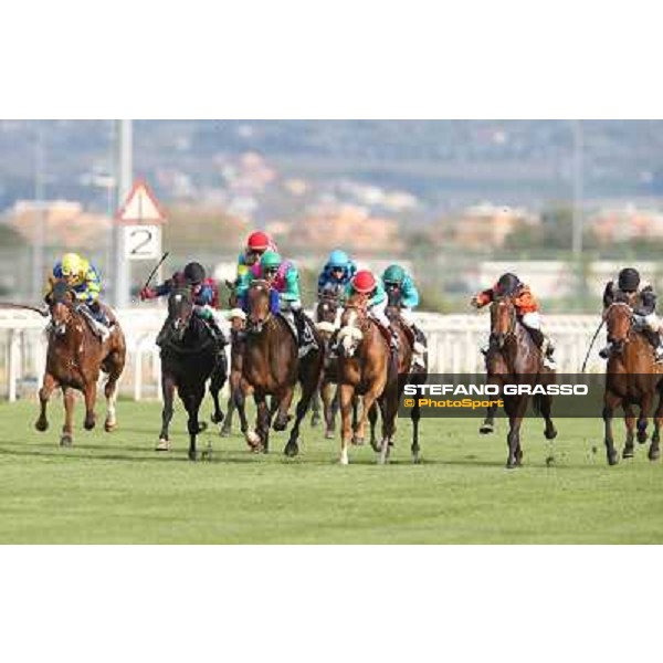 Pasquale Borrelli on Mr Gotham wins the Premio Circo Massimo Roma - Capannelle racecourse,6th april 2014 ph.Stefano Grasso