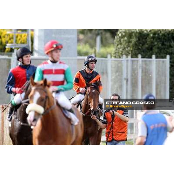 Pasquale Borrelli on Mr Gotham wins the Premio Circo Massimo Roma - Capannelle racecourse,6th april 2014 ph.Stefano Grasso
