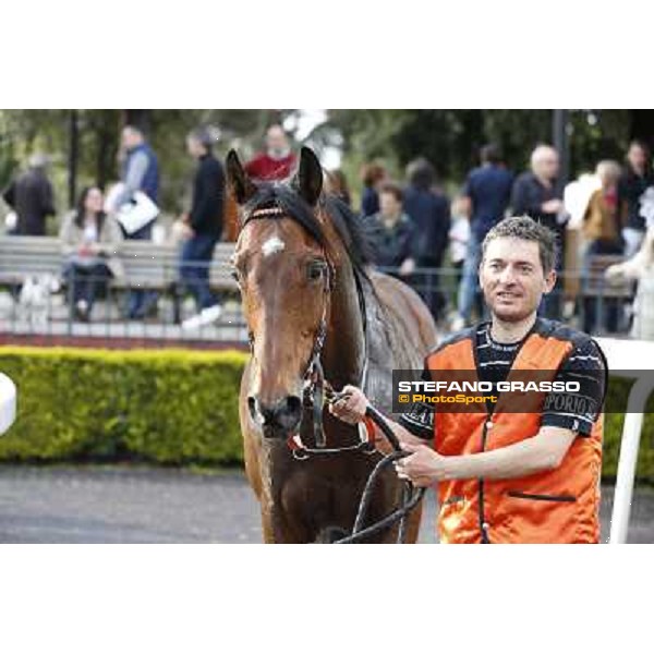 Mr Gotham after winning the Premio Circo Massimo Roma - Capannelle racecourse,6th april 2014 ph.Stefano Grasso