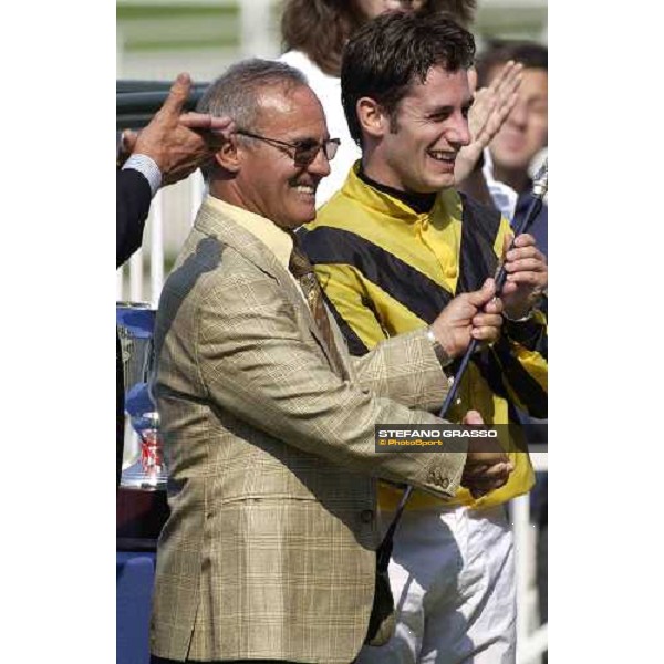 Gianfranco Dettori and Mirco Demuro Milano San Siro 19th june 2005 ph. Stefano Grasso