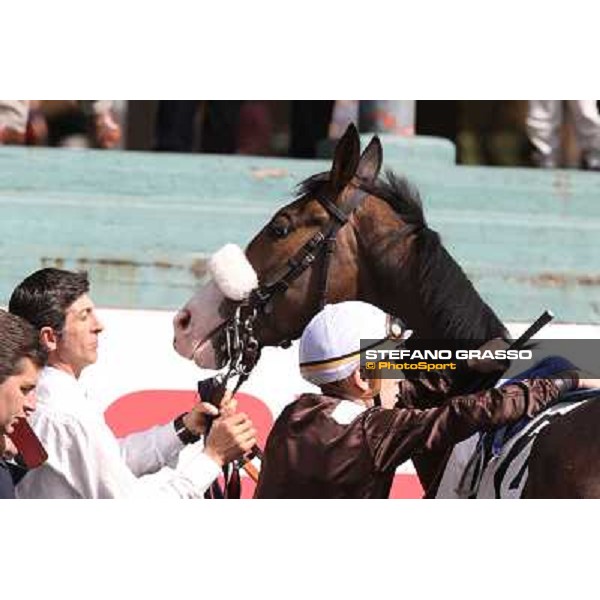 Cristian Demuro on Donna Prassede Roma - Capannelle racecourse,6th april 2014 ph.Stefano Grasso