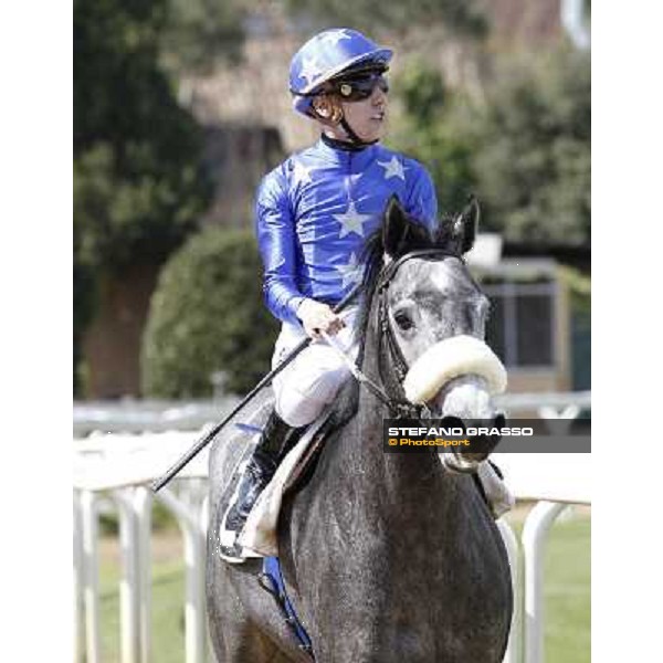Cristian Demuro on Freedom Holder wins the Premio Daumier - Mem.Marco Rinaldi Roma - Capannelle racecourse,6th april 2014 ph.Domenico Savi/Grasso