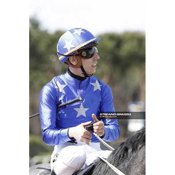 Cristian Demuro on Freedom Holder wins the Premio Daumier - Mem.Marco Rinaldi Roma - Capannelle racecourse,6th april 2014 ph.Domenico Savi/Grasso