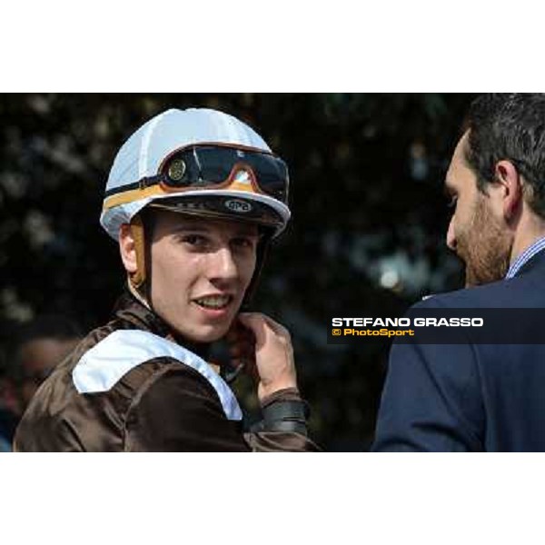 Cristian Demuro interviewed by Gabriele Candi Roma, Capannelle racecourse,6th april 2014 ph.Daniele Incollu/Grasso