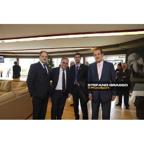 The press conference for the opening of the new trot racetrack Rome, Capannelle racecourse 9th april 2014 ph.Stefano Grasso