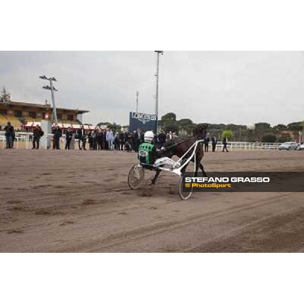 The press conference for the opening of the new trot racetrack - Enrico Bellei warming up Rome, Capannelle racecourse 9th april 2014 ph.Stefano Grasso