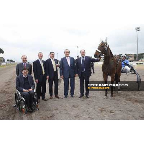 The press conference for the opening of the new trot racetrack Rome, Capannelle racecourse 9th april 2014 ph.Stefano Grasso