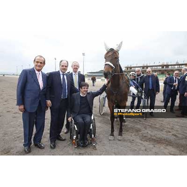 The press conference for the opening of the new trot racetrack Rome, Capannelle racecourse 9th april 2014 ph.Stefano Grasso