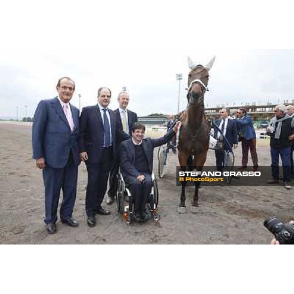 The press conference for the opening of the new trot racetrack Rome, Capannelle racecourse 9th april 2014 ph.Stefano Grasso