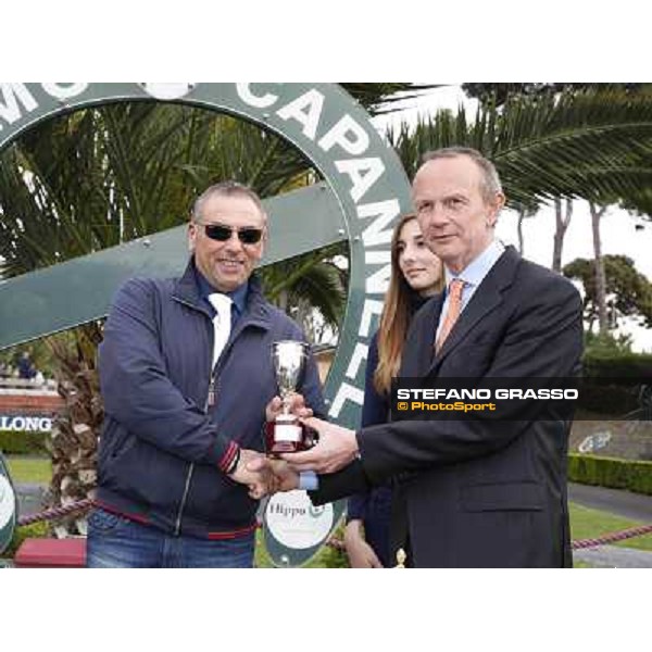 The prize giving ceremony of the Premio Carlo Chiesa Rome, Capannelle racecourse 13th april 2014 ph.Stefano Grasso