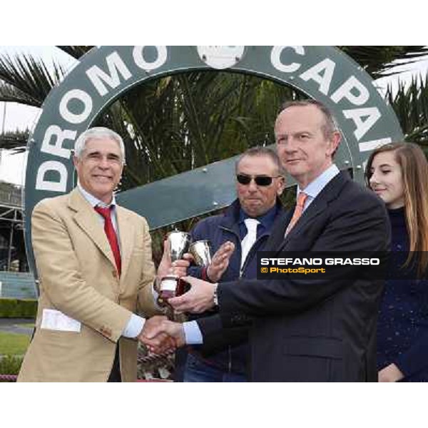 The prize giving ceremony of the Premio Carlo Chiesa Rome, Capannelle racecourse 13th april 2014 ph.Stefano Grasso