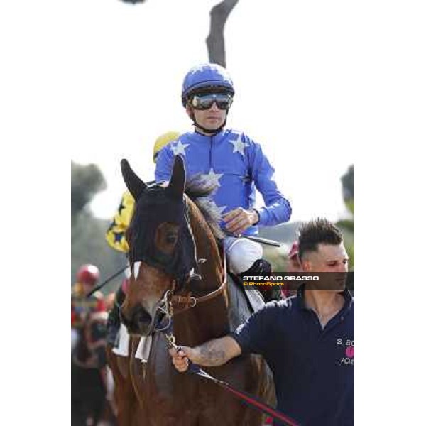 Dario Vargiu on Regarde Moi Rome, Capannelle racecourse 13th april 2014 ph.Stefano Grasso