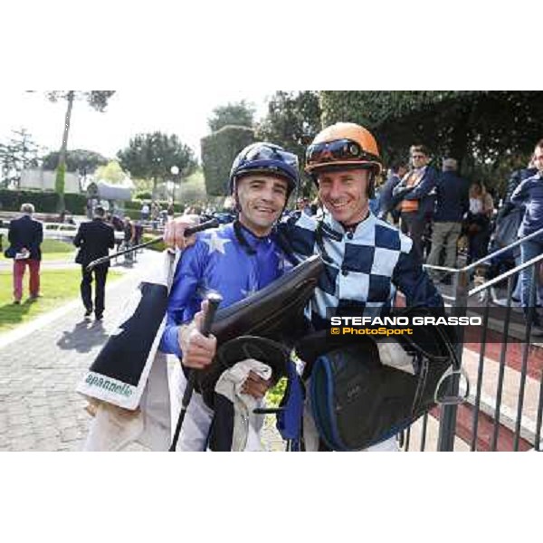 Dario Vargiu and Gabriele Bietolini - Premio Natale di Roma Rome, Capannelle racecourse 13th april 2014 ph.Stefano Grasso