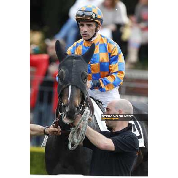 Dari Vargiu on Omaticaya Rome, Capannelle racecourse 13th april 2014 ph.Stefano Grasso