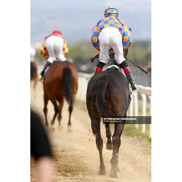 Dari Vargiu on Omaticaya Rome, Capannelle racecourse 13th april 2014 ph.Stefano Grasso
