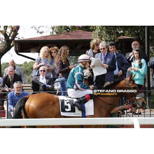 Dario Vargiu on Mandradera Rome, Capannelle racecourse 13th april 2014 ph.Domenico Savi/Grasso