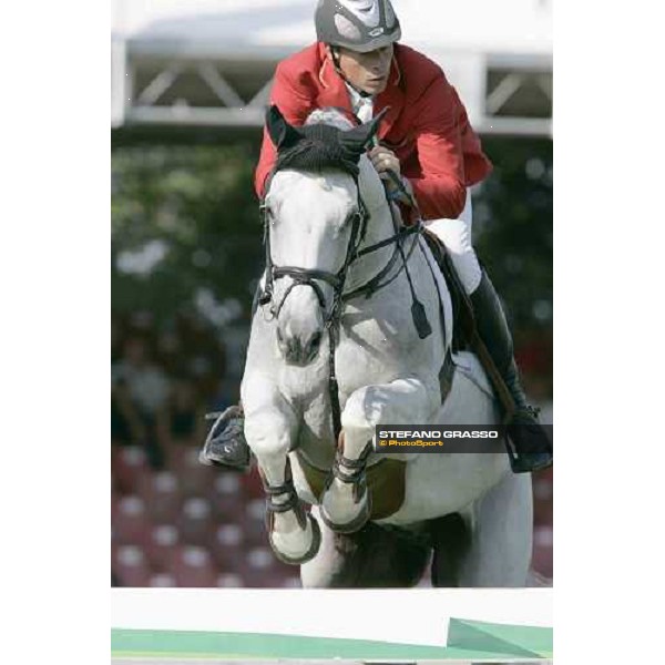 Christian Ahlmann on Coster Fei European Championship - Prize Poste Italiane San Patrignano, 22nd july 2005 ph. Stefano Grasso