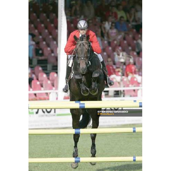Marco Kutscher on Montender Fei European Championship - Prize Poste Italiane San Patrignano, 22nd july 2005 ph. Stefano Grasso