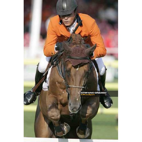 Jeroen Dubbeldam on BMC Nassau Fei European Championship - Prize Poste Italiane San Patrignano, 22nd july 2005 ph. Stefano Grasso