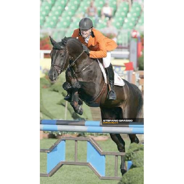 Yves Houtackers on Gran Corrado Fei European Championship - Prize Poste Italiane San Patrignano, 22nd july 2005 ph. Stefano Grasso