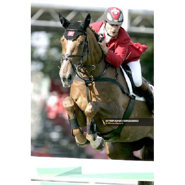 Fabio Crotta on Madame Pompadour Fei European Championship - Prize Poste Italiane San Patrignano, 22nd july 2005 ph. Stefano Grasso