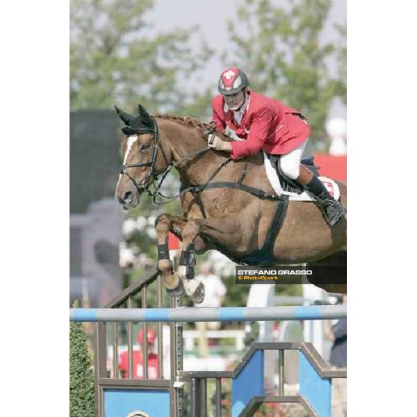 Fabio Crotta on Madame Pompadour Fei European Championship - Prize Poste Italiane San Patrignano, 22nd july 2005 ph. Stefano Grasso