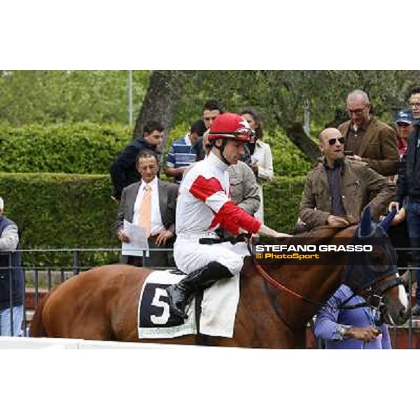 Roma 27 aprile 2014 Premio Botticelli Gabriele Bietolini vince con Steaming Kitten ph.DomenicoSavi/GRASSO