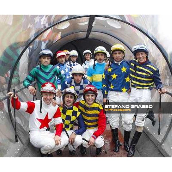 Roma 27 aprile 2014 Capannelle Racecourse Premio Regina Elena - The jockeys. ph.DomenicoSavi/GRASSO