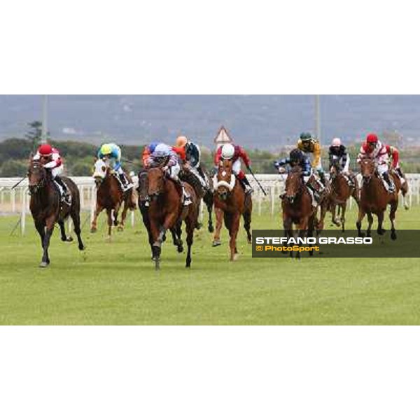 Roma 27 aprile 2014 Capannelle Racecourse Premio Distant Way Djorde Perovic wince su Rito Abbreviato ph.DomenicoSavi/GRASSO