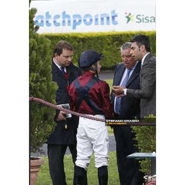 Roma 27 aprile 2014 Capannelle Racecourse Barzalona Mickael con Il Pittore ospite al Premio Parioli Sisal Matchpoint ph.DomenicoSavi/GRASSO