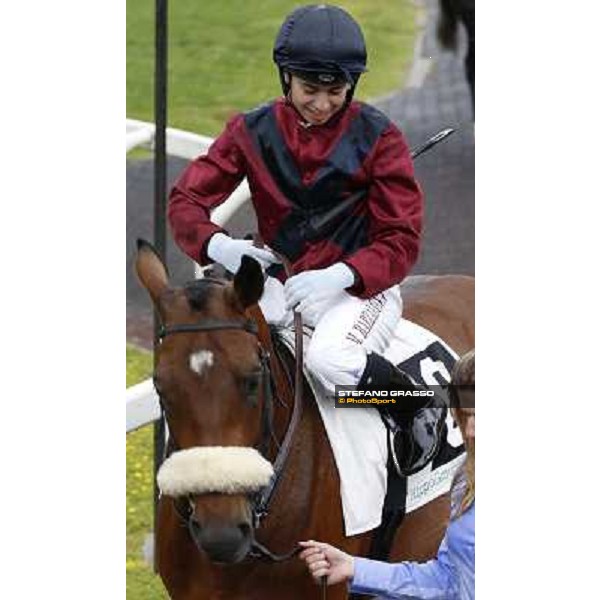 Roma 27 aprile 2014 Capannelle Racecourse Barzalona Mickael con Il Pittore ospite al Premio Parioli Sisal Matchpoint ph.DomenicoSavi/GRASSO