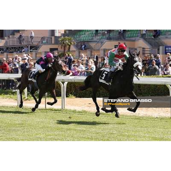 Carlo Fiocchi on Indipendenza wins the Premio Marguerite Vernaut Roma 1st may 2014 ph.DomenicoSavi/GRASSO