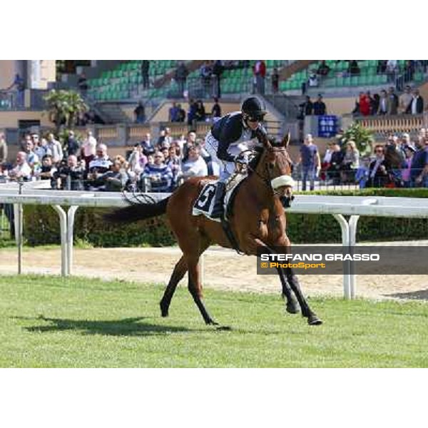  Carlo Fiocchi on Ginwar wins the Premio Toulouse Lautrec Rome, 1st may 2014 ph.DomenicoSavi/GRASSO
