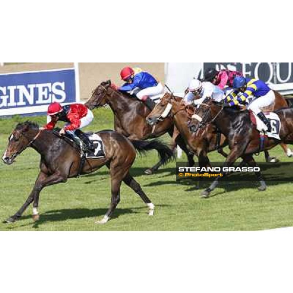 Roma 1 Maggio 2014 Capannelle Racecourse Mirco Demuto vince il Premio Morigi su Isla Mujereres www.capannelleippodromi.it ph.DomenicoSavi/GRASSO