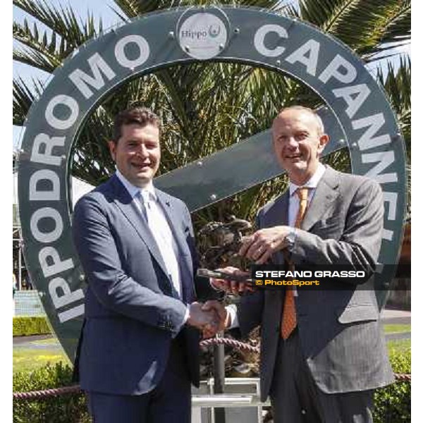 The prize giving ceremony of the Premio Marguerite Vernaut Rome, Capannelle racecourse 1st May 2014 ph.DomenicoSavi/GRASSO