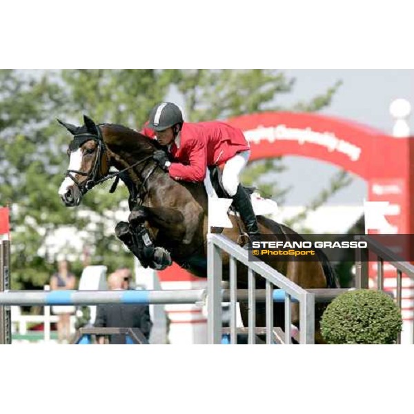Steve Guerdat on Isovlas Pialotta Fei European Championship - Prize Poste Italiane San Patrignano, 22nd july 2005 ph. Stefano Grasso
