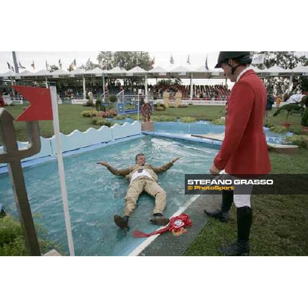 Kurt Kravemeier after the prize ceremony of the final team at Fei European Championship San Patrignano 2005 San Patrignano 22nd july 2005 ph. Stefano Grasso