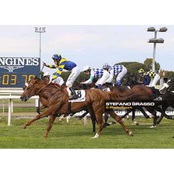 Djordje Perovic on Refuse to Bobbin wins the Premio Presidente della Repubblica GBI Racing Rome, Capannelle racecourse,11th may 2014 photo Stefano Grasso