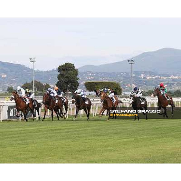 Djordje Perovic on Refuse to Bobbin wins the Premio Presidente della Repubblica GBI Racing Rome, Capannelle racecourse,11th may 2014 photo Stefano Grasso