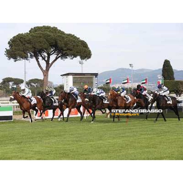Djordje Perovic on Refuse to Bobbin wins the Premio Presidente della Repubblica GBI Racing Rome, Capannelle racecourse,11th may 2014 photo Stefano Grasso