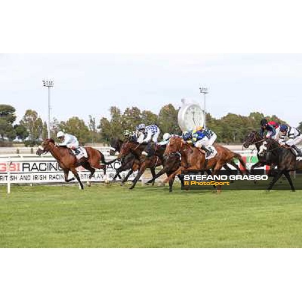 Djordje Perovic on Refuse to Bobbin wins the Premio Presidente della Repubblica GBI Racing Rome, Capannelle racecourse,11th may 2014 photo Stefano Grasso