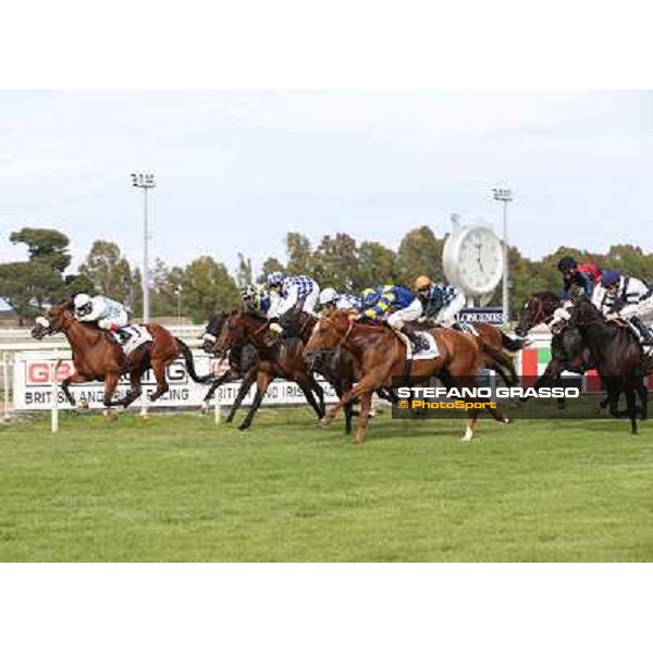 Djordje Perovic on Refuse to Bobbin wins the Premio Presidente della Repubblica GBI Racing Rome, Capannelle racecourse,11th may 2014 photo Stefano Grasso
