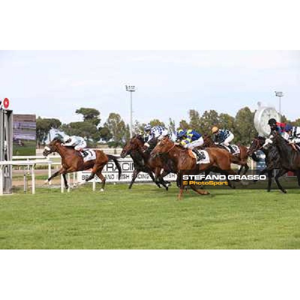 Djordje Perovic on Refuse to Bobbin wins the Premio Presidente della Repubblica GBI Racing Rome, Capannelle racecourse,11th may 2014 photo Stefano Grasso