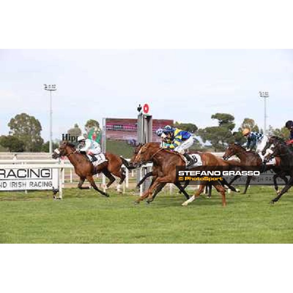 Djordje Perovic on Refuse to Bobbin wins the Premio Presidente della Repubblica GBI Racing Rome, Capannelle racecourse,11th may 2014 photo Stefano Grasso
