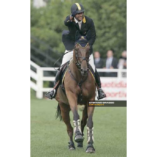 Juan Carlos Garcia after the Final Team Competition of Fei European Jumping Championship San Patrignano 22nd july 2005 ph. Stefano Grasso