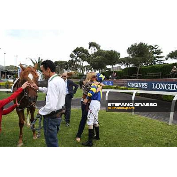 Djordje Perovic on Refuse to Bobbin wins the Premio Presidente della Repubblica GBI Racing Rome, Capannelle racecourse,11th may 2014 photo Stefano Grasso
