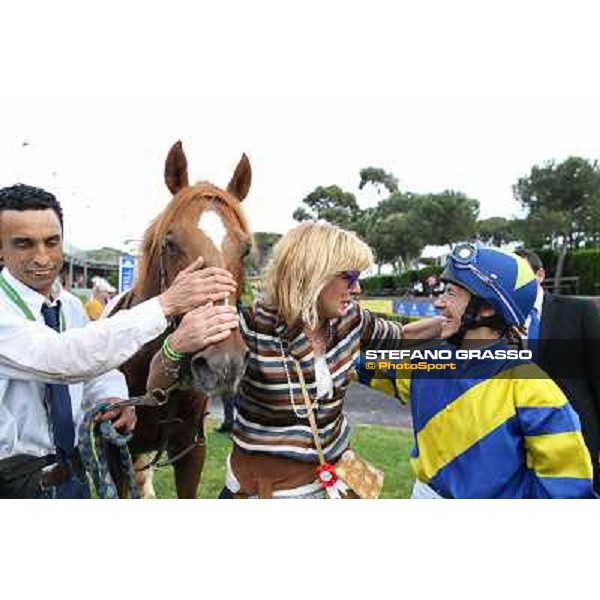 Djordje Perovic on Refuse to Bobbin wins the Premio Presidente della Repubblica GBI Racing Rome, Capannelle racecourse,11th may 2014 photo Stefano Grasso