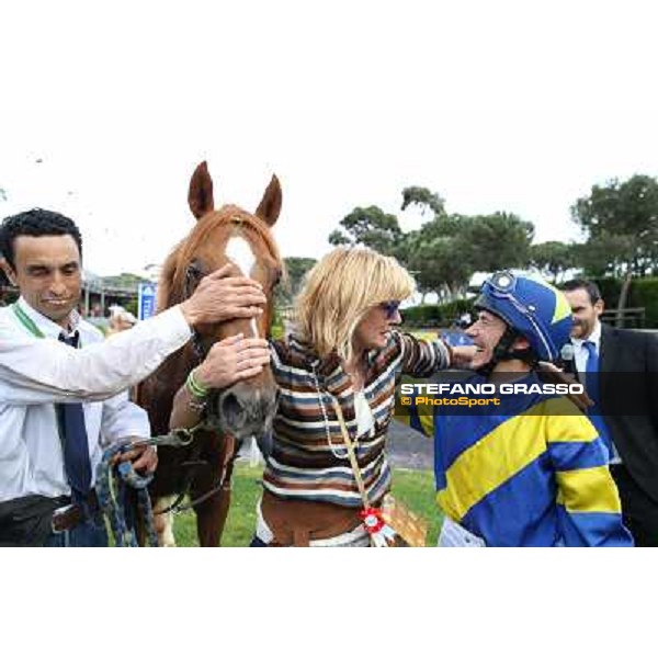 Djordje Perovic on Refuse to Bobbin wins the Premio Presidente della Repubblica GBI Racing Rome, Capannelle racecourse,11th may 2014 photo Stefano Grasso